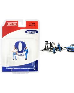 American Diorama Tim & Larry Mechanics Figurines - 1/43 Scale Model Set (2-Piece)