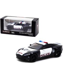 Tarmac Works Aston Martin DBS Superleggera "Seacrest County Police" 1/64 Diecast Model - Black & White