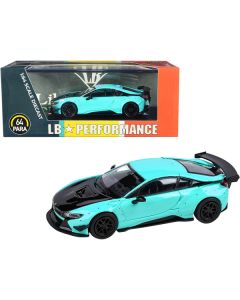 Paragon BMW i8 Liberty Walk (Peppermint Green/Black Hood) 1/64 Diecast Model Car