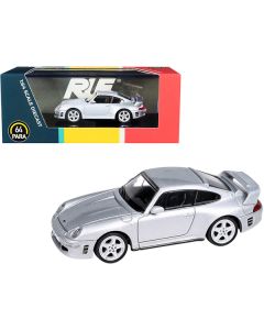 Paragon RUF CTR2 Silver Metallic 1/64 Scale Diecast Model Car (PA-55371)