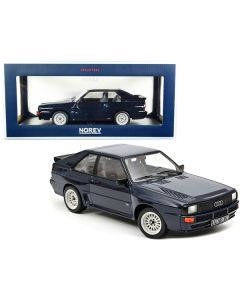 Norev 1985 Audi Sport Quattro Coupe Dark Blue 1/18 Scale Diecast Model Car