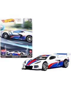 Hot Wheels Chevrolet Corvette C8.R Pearl White "American Scene" Diecast (3-Inch)