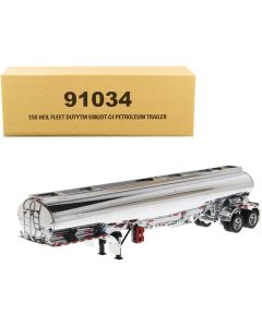 Diecast Masters Heil Fleet Duty TM 9300/DT-C4 Petroleum Tanker Trailer - Chrome, 1/50 Scale