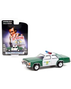 Greenlight 1983 Ford LTD Crown Victoria - Miami-Dade Police, Ace Ventura Movie Car - 1/64 Scale Diecast