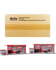 American Diorama Garage Diorama Advan - 1/64 Scale Display (L-13, W-6, H-4.5 inches)