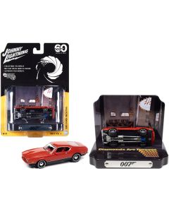 Johnny Lightning 1971 Ford Mustang Mach 1 - Red 'Diamonds Are Forever' 1/64 Diecast with Display Tin