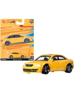 Hot Wheels Audi S4 Quattro - Deutschland Design - Yellow Diecast Model