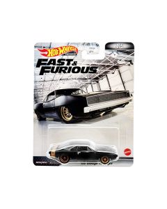 Hot Wheels 1968 Dodge Charger R/T - Matte Black & Gold 'Fast & Furious' Diecast - 3-Inch