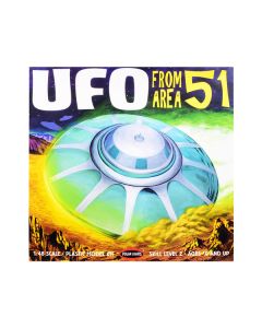 Polar Lights Area 51 UFO Model Kit (1/48 Scale) with Alien & Guard Figures - POL982