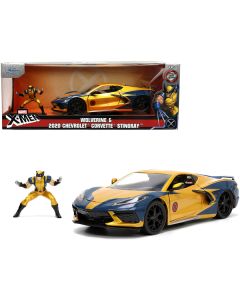 Jada 2020 Chevy Corvette C8 Stingray - Gold & Blue Wolverine Edition 1/24 Diecast