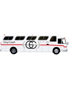 Iconic Replicas 1966 GM PD4107 'Buffalo' Bus - Gray Coach, Pearson Airport - 1/87 Scale Diecast Model