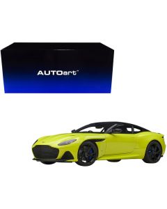 Autoart Aston Martin DBS Superleggera RHD - Lime Essence Green Metallic & Carbon - 1/18 Scale