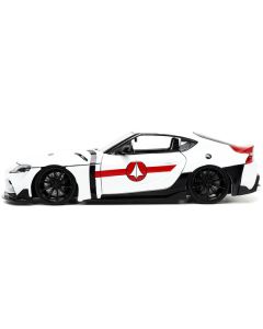 Jada Robotech 2020 Toyota Supra (White) & Rick Hunter Figurine 1/24 Scale Diecast