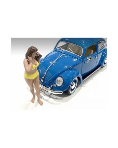 American Diorama Beach Girl Amy Figurine - 4 Inch 1/18 Scale Model Accessory