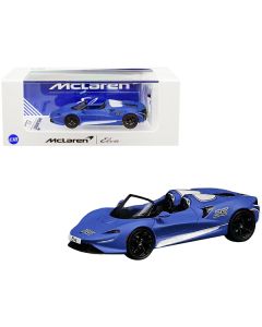 CM Models McLaren Elva #26 - Matt Blue, White Stripes, Extra Wheels - 1/64 Scale Diecast
