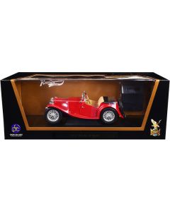 Road Signature 1947 MG TC Midget Red 1/18 Diecast Model Car