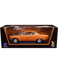 Road Signature 1970 AMC Rebel - Brown Metallic with Black Hood & Silver Stripes - 1:18 Diecast Model Car