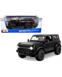 Maisto 2021 Ford Bronco Wildtrak Black Metallic 1/18 Diecast Model