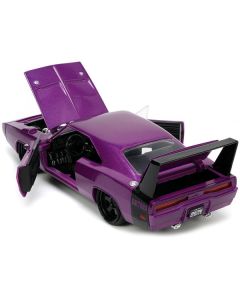 Jada 1969 Dodge Charger Daytona - Purple Metallic, Black Stripe, 1/24 Scale Diecast
