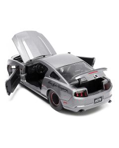 Jada Bigtime Muscle 2010 Ford Mustang GT - Gray Metallic Flames 1/24 Scale Diecast Model Car