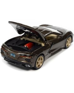 Auto World 2020 Chevrolet Corvette Zeus Bronze Metallic 1/64 Diecast Model Car