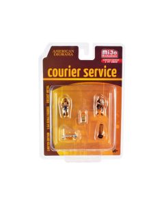American Diorama Courier Service Diecast Figure Set - 1/64 Scale (Limited Edition)