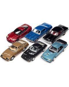 Johnny Lightning Classic Gold Collection - Set A (6 Cars) 1/64 Diecast - JLCG029A