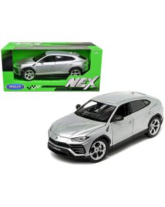 Welly NEX Models Lamborghini Urus - 1/24 Scale Gray Metallic Diecast Car