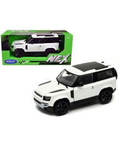 Welly NEX Models 2020 Land Rover Defender Diecast Car - Cream White, 1/26 Scale