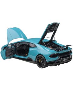 Autoart 1/12 Lamborghini Huracan Performante - Blu Glauco (Solid Blue) with Black Wheels