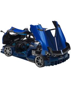 Autoart Pagani Huayra BC 1/18 - Blu Francia/Candy Blue Metallic & Carbon Fiber - Composite Model