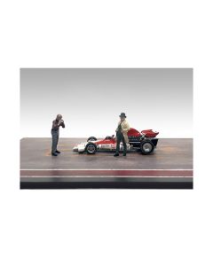 American Diorama "Race Day" Diecast Figure Set (1/43 Scale) - Two Figures