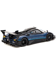 Tarmac Works Pagani Zonda Revolucion (Blue Metallic/Black/Light Blue Stripes) 1/64 Diecast Model Car
