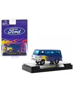 M2 Machines 1965 Ford Econoline Van Gasser - Blue Metallic Flames - 1/64 Diecast - Limited Edition