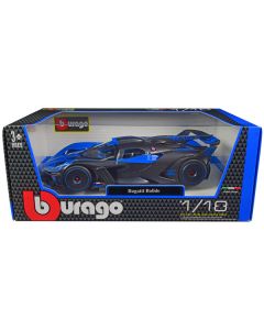 Bburago Bugatti Bolide 1/18 Diecast Model Car - Blue & Carbon Gray: Experience the Thrill!