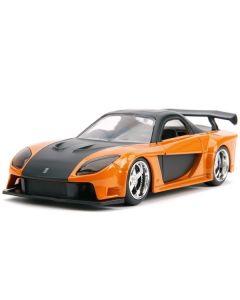 Jada Fast & Furious Diecast Car Set: Han's RX-7 & GR Supra 1/32 Scale