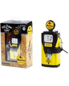 Greenlight 1948 Wayne 100-A Gas Pump - "Beeline Gasoline" - 1/18 Scale Diecast - Yellow & Black