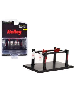 Greenlight Holley Black Adjustable Four-Post Lift 1/64 Diecast Model - Series 4 (MPN: 16150C)