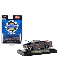 M2 Machines 1975 Chevrolet Silverado Service Truck - Rusted Blue, 1/64 Diecast - Limited Edition