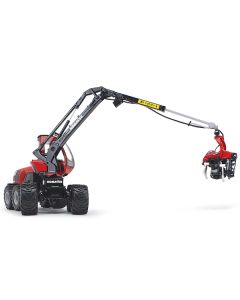 First Gear Komatsu 931XC.3 Harvester - 1/32 Scale Diecast Model - Red & Black - 16.5" Length