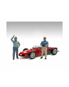 American Diorama Racing Legends 50's Set - 1/43 Scale Diecast Figures (2-Piece)