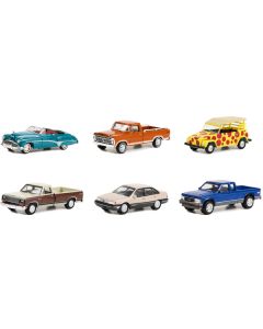 Greenlight Vintage Ad Cars Series 8 Diecast Model Car Set - 1/64 Scale, 6-Piece Collection