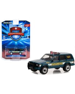 Greenlight 1998 Jeep Cherokee - Greenport Rescue Squad Paramedic - 1/64 Scale Diecast Model