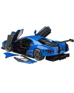 Autoart Ford GT Le Mans - Plain Color Blue - 1/18 Scale Composite Model Car - MPN 81812