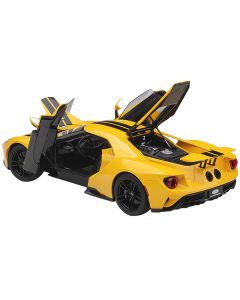 Autoart 2017 Ford GT - Triple Yellow with Black Stripes - 1:18 Scale Composite Model Car