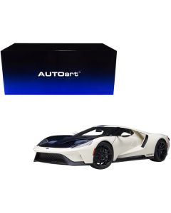 Autoart Ford GT Heritage Edition Prototype - Wimbledon White/Antimatter Blue - 1:18 Scale