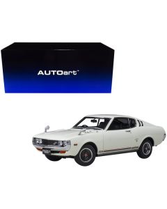 Autoart 1973 Toyota Celica Liftback 2000GT (RA25) RHD White/Red/Black Stripes 1/18 Scale Model