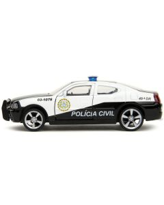Jada 2006 Dodge Charger Police "Policia Civil" Fast & Furious 1/32 Diecast Model Car - Black & White (MPN: 33666)