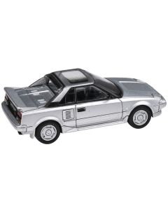 Paragon 1985 Toyota MR2 MK1 - Super Silver Metallic - 1/64 Diecast Replica