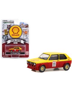Greenlight 1978 Volkswagen Rabbit #11 Pro Rally - Yellow/Red Shell Oil Special Edition - 1/64 Scale Diecast